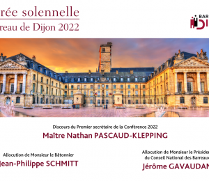 Rentrée du barreau 2022
